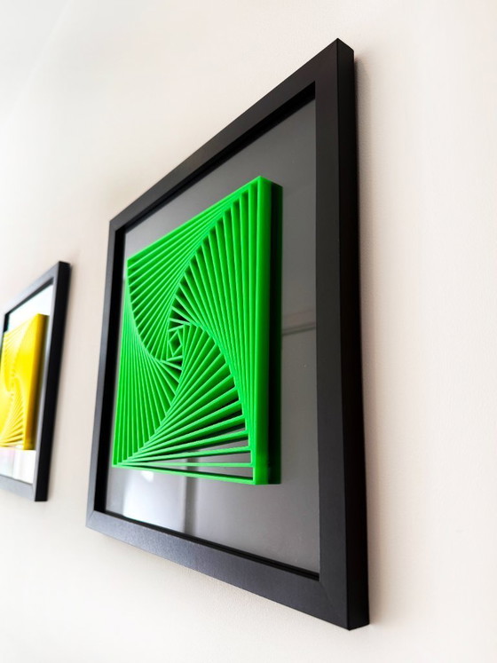 Image 1 of Tríptico espiral cromático – Juego de 3