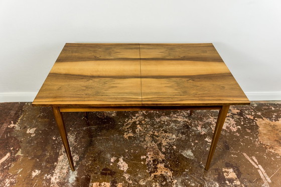 Image 1 of Mid Century Extendable Dining Table In Walnut, 1960s