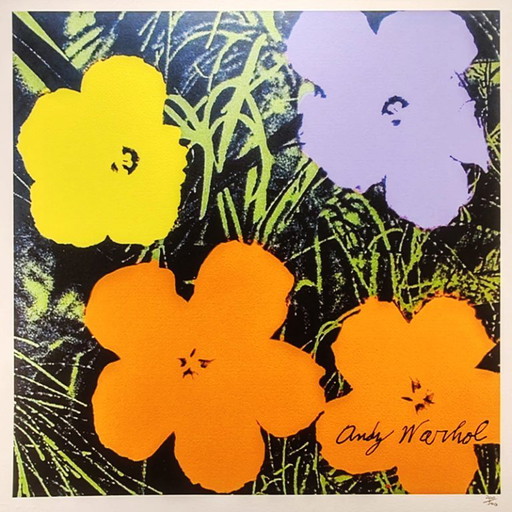 Andy Warhol "Flowers" Limited Edition Lithografie uit de jaren 80 door CMOA.