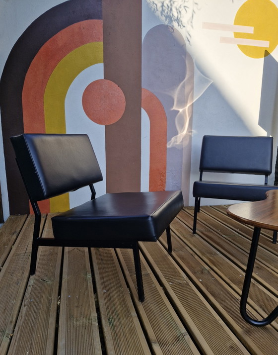 Image 1 of Pair of modular armchairs by P.Guariche, circa 1960s