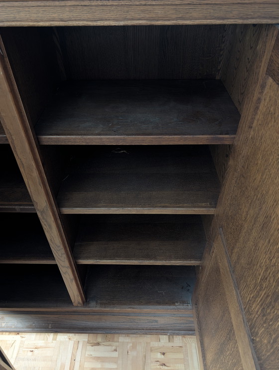 Image 1 of Brutalist oak sideboard - Mid-Century Modern