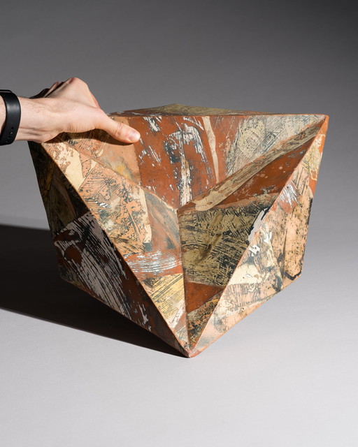 Oggetto a ciotola dell'artista e ceramista tedesco (RDT) Karl Fulle, Studio Ceramic Art degli anni '90