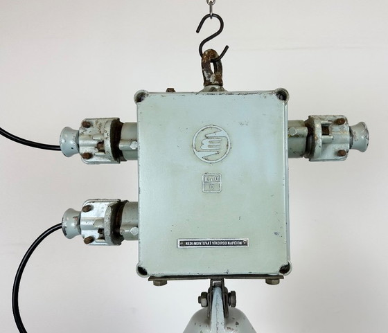 Image 1 of Grey Industrial Cast Aluminium Explosion Proof Lamp, 1970s