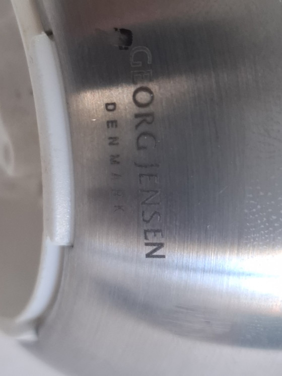 Image 1 of Salt and pepper set. 'Twist' Georg Jensen.
