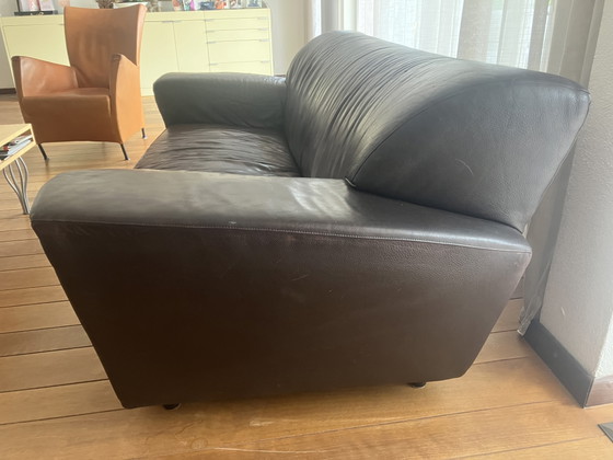 Bruin Leren Corvette Bank – Montis, 2 zitsbanken, Leather (photo 2 of 5)