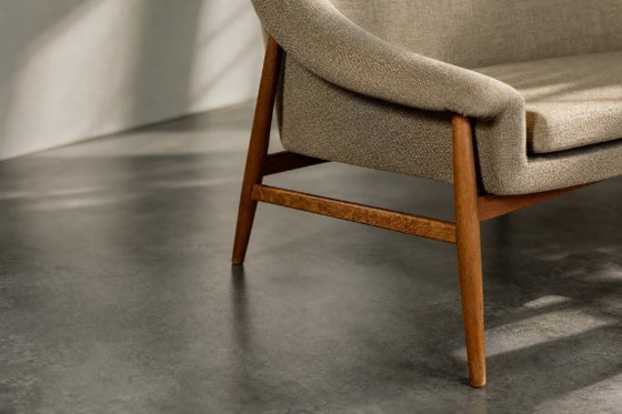 Zweisitzer-Sofa „Grace“ im skandinavischen Mid-Century-Stil mit braunem Stoffbezug von IKEA, Baujahr 1961 (photo 5 of 27)