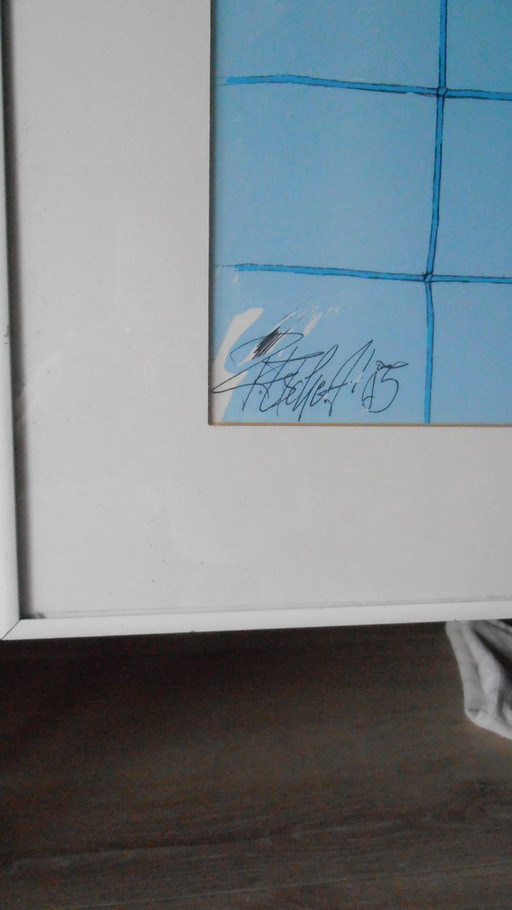 Rudiger Eschert - 1985- Volleybal- Gesigneerd- ophangsysteem