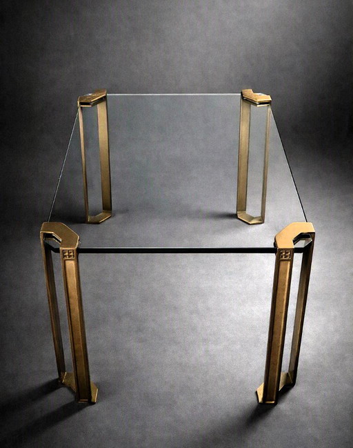 Mesa auxiliar/de centro de Peter Ghyczy para Ghyczy & Co Design. – salontafels, Brass (photo 2 of 12)