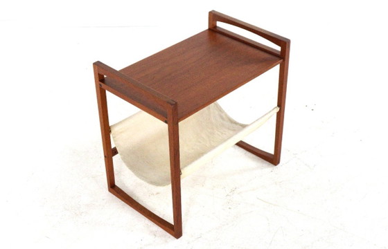Kai Kristiansen Voor Sika Mobler Lectuurbak Magazijnhouder Tijdschriftenrek Vintage Deens – Canvas, Wood (photo 4 of 15)