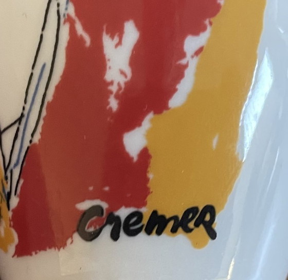 Due tazzine da caffè espresso con piattini, motivo astratto, Jan Cremer, Stoviglie, Ceramica, Porcellana (foto 6 di 12)
