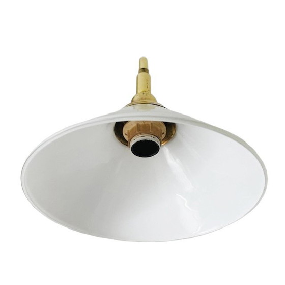 Image 1 of Vintage Ikea wall lamp gold frosted glass 1980s