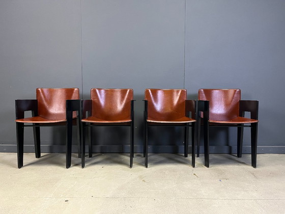 Image 1 of Fauteuils postmodernes d'Arnold Merckx pour Arco - ensemble de 4 - années 1980