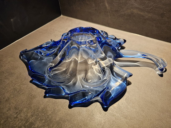 Image 1 of Unique Murano bowl in the shape of a leaf