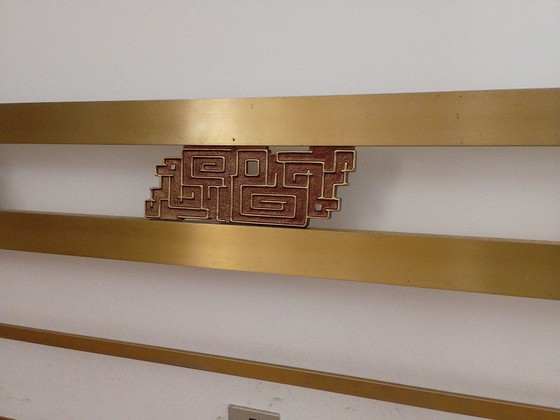 Image 1 of Luciano Frigerio Brass & Bronze Bed, Italy 1970s'