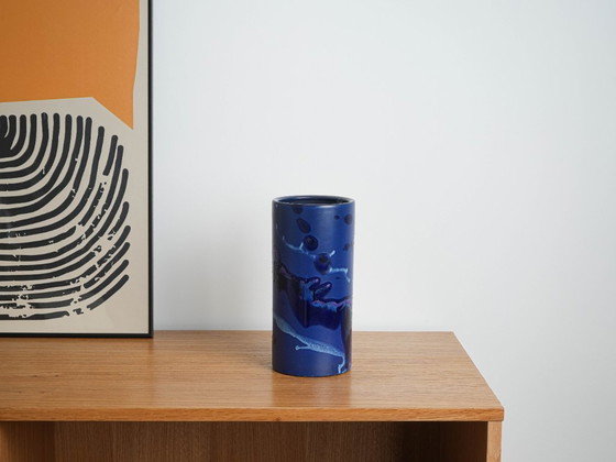 Image 1 of Cylindrical vase, Danish design, 1970s, manufactured by Knabstrup