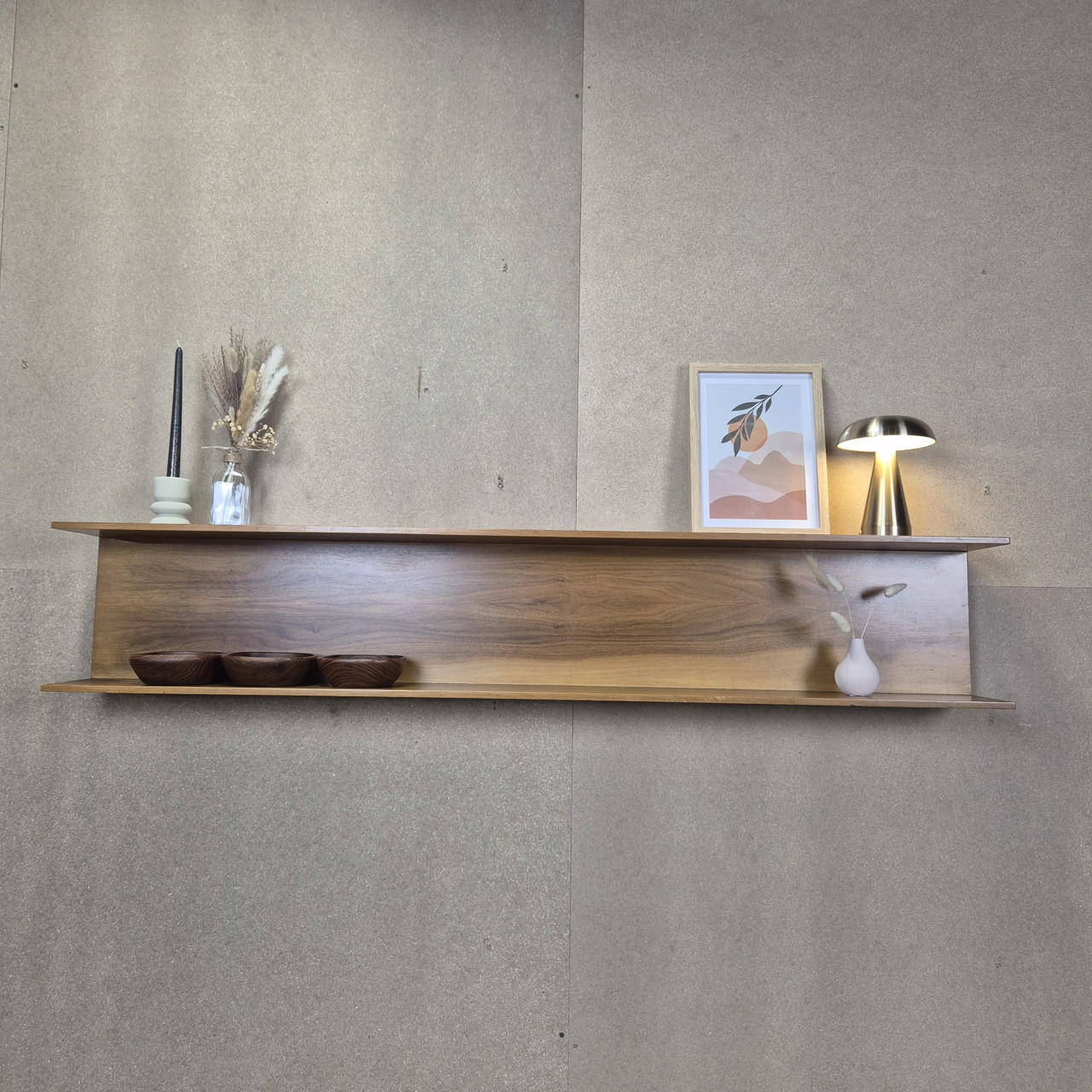 4X Wandregal Wandboard Bücherregal Regale für Deko Wandablagen aus MDF Holz, 4er Set Hängeregal