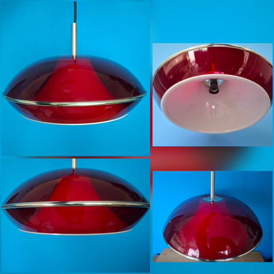 Image 1 of Large vintage space age pendant lamp Massive