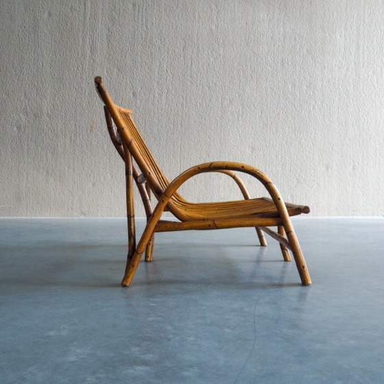 Mid-Century Rattan & Bamboo Two-Seater Lounge Sofa – 2 seaters (photo 8 of 18)