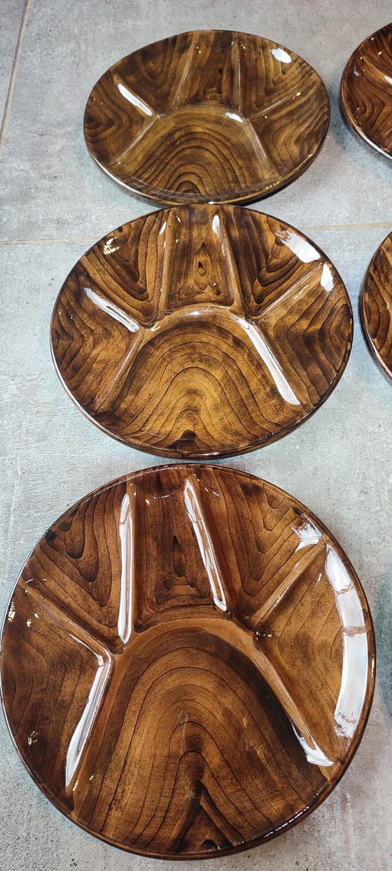 Image 1 of Keramische borden met vakverdeling x6