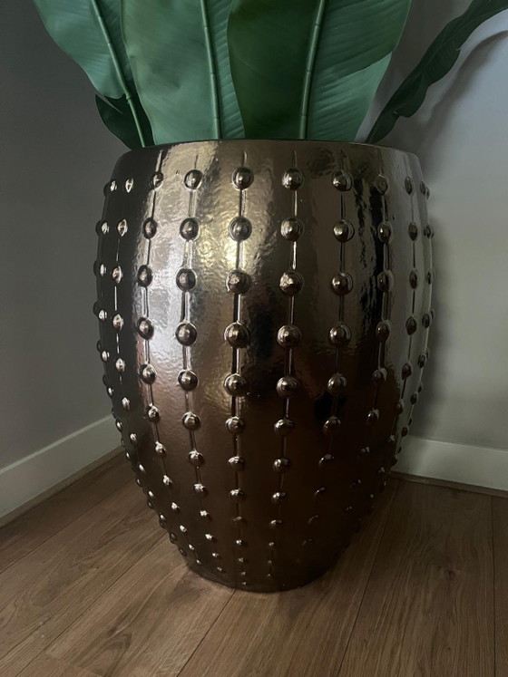 Laos Emperor Bronze Gold Pot 64x57 cm Suitable for Indoor/Outdoor Use – Laos Emporer, Vases, Ceramic (photo 5 of 7)