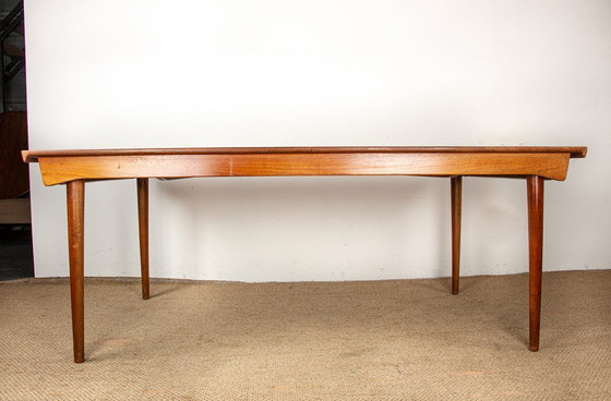 Image 1 of Very large table, 290 cm, in solid teak, by Peter Hvidt and Orla Molggard-Nielsen for France & Son 1955.