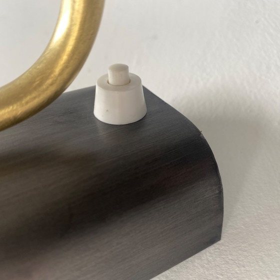 Image 1 of LAMPADA IN OTTONE ANTICO E VETRO PRISMATICO XXL