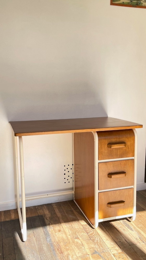 Image 1 of Children's Desk in the style of Jacques Hitier Vintage