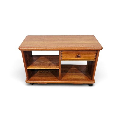 Skandinavischer Teakholz TV-Hi-Fi-Schrank, 1970er Jahre