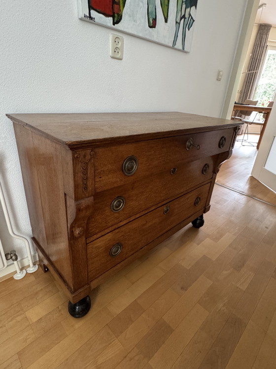 Image 1 of Antieke eiken ladenkastje