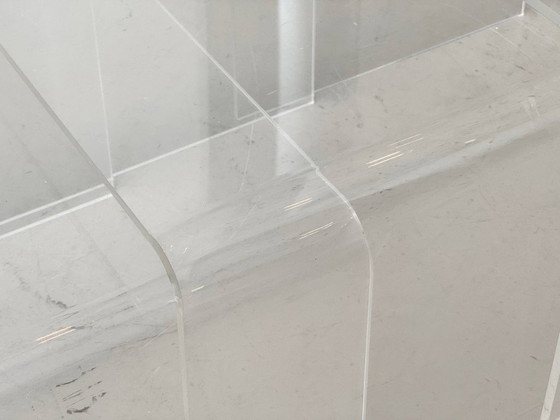 Image 1 of Space Age 3er Set Plexiglas Satztische / Beistelltische, 1970er Jahre 