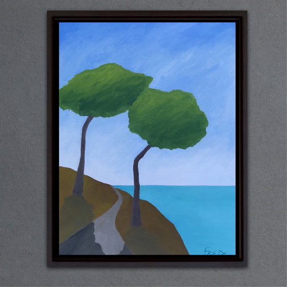 Image 1 of Olieverf op doek, 42x30 cm.