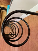 Toffe design spiraal kapstok zwart