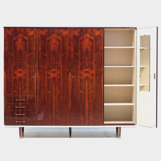 Image 1 of Vintage 4-door design wardrobe in rosewood, 1960s