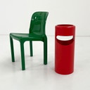 Red Birillo 1200 Umbrella Stand by Giottono Stoppino for Rexite, 1980s