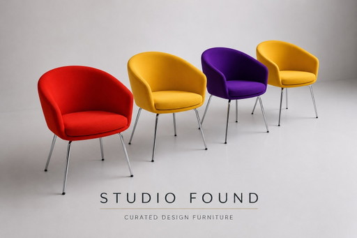 Fauteuils Artifort Megan – Lot de 4 – René Holten – Classique du design