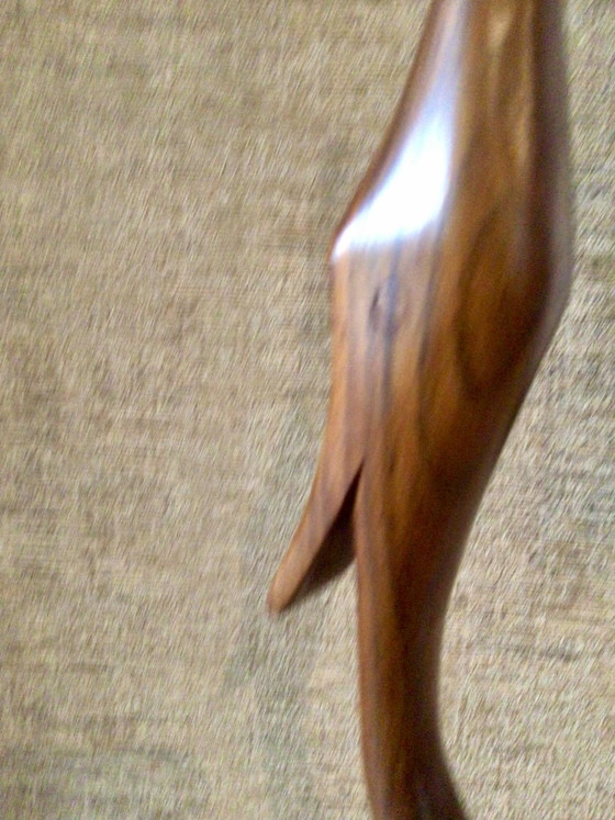 Image 1 of Mid Century Teak Bird height 70 cm
