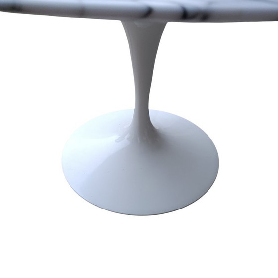 Image 1 of Rare 50cm h  x90cm diameter marmer Eero Saarinen Knoll International Tulip Lounge tafel