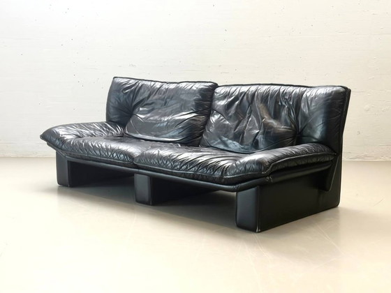 Image 1 of Nicoletti Salotti für Avanti Ledersofa – Italien, 1980er
