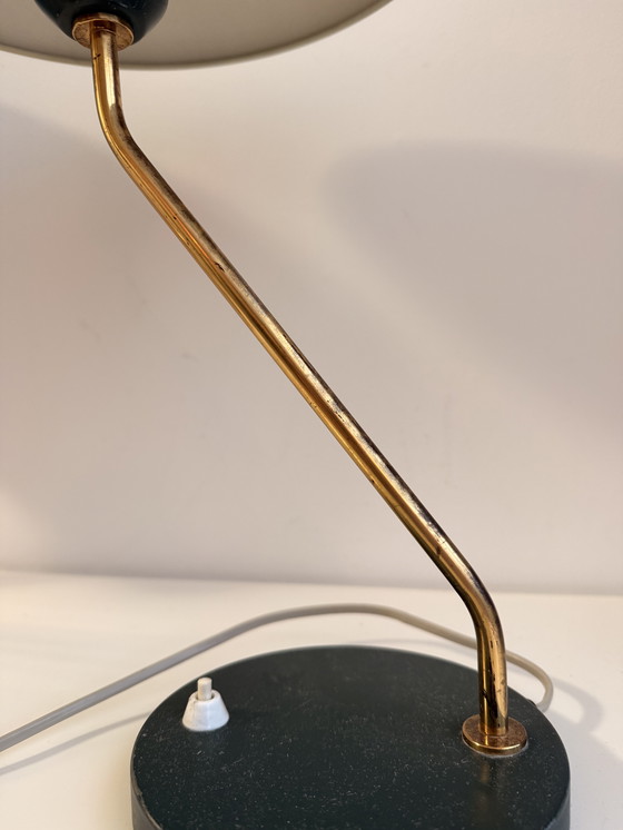 Image 1 of Louis Kalff para Philips - Lámpara de escritorio Romeo (pantalla cromada poco común), años 50