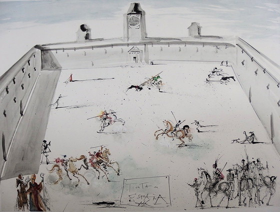 Salvador Dali : Tienta en Espana, lithographie signée – Lithographies et sérigraphies, Paper (photo 4 of 8)