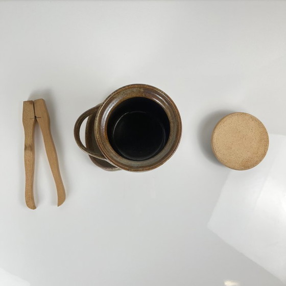 Image 1 of Tarro de gres para encurtidos con pinzas