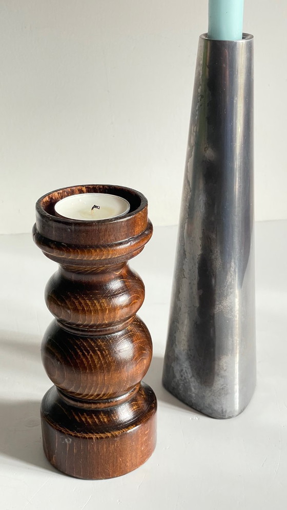 Image 1 of BOUGEOIRS Bois et Métal Ikea VINTAGE