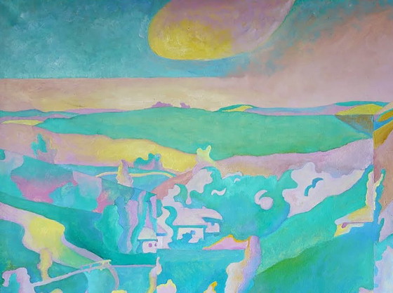 Original Oil Painting Modern Art Landscape – Paintings & Drawings, Canvas (photo 4 of 7)