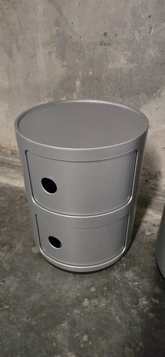 Image 1 of Set mit 2 Componibili Kartell-Aufbewahrungseinheiten – Anna Castelli Ferrieri – H 60 / 40 cm