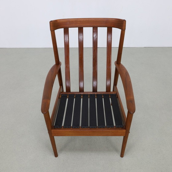 Image 1 of Fauteuil Vintage Teck Grete Jalk P. Jeppesens Møbelfabrik, 1960S