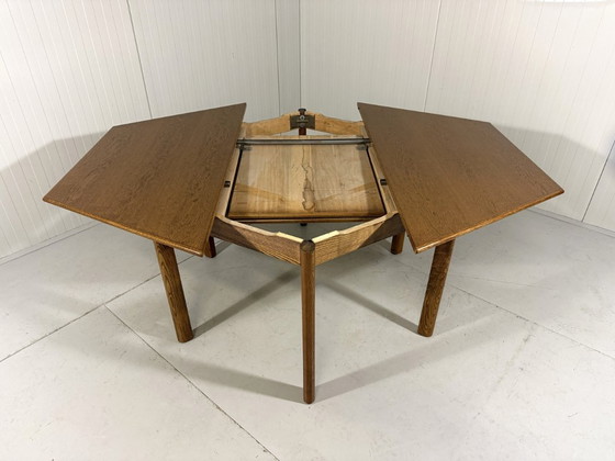 Image 1 of Extendable hexagonal dining table 1970s
