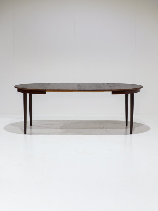 Extendable Round Dining Table Rosewood Danish 1960s – eettafels, Vintage (photo 2 of 15)