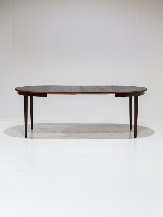 Extendable Round Dining Table Rosewood Danish 1960s – Vintage (photo 2 of 15)