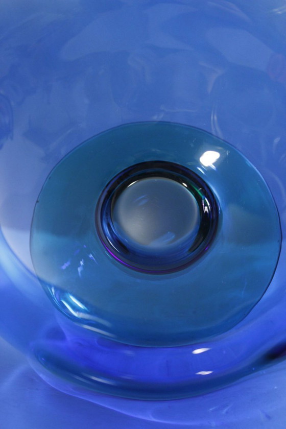 Image 1 of Erika Lagerbielke pour Orrefors grande coupe à fruits "Louise" Suède XXème