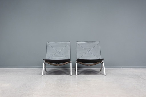 Fauteuils Kjaerholm PK22, 2x